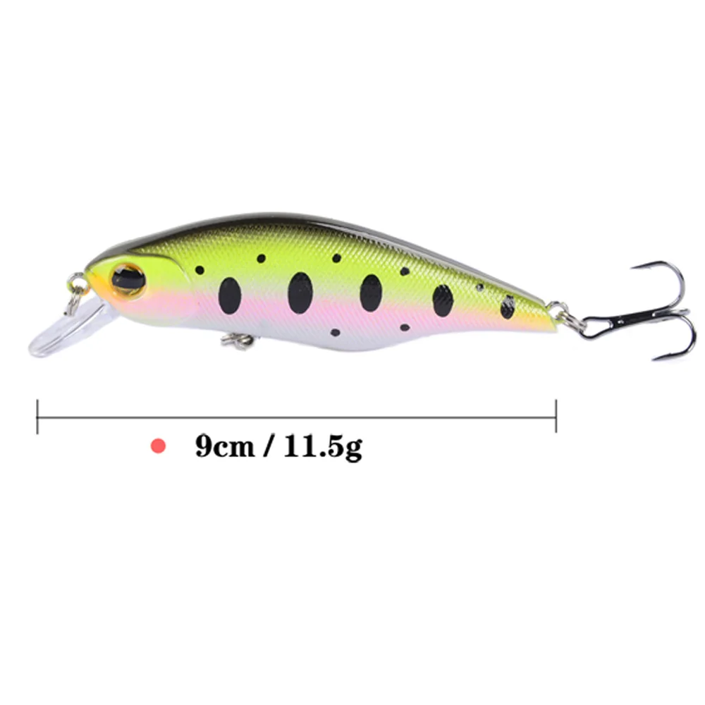 LINGYUE 1PCS Fishing Lure 90mm 11.5g Classical Crankbait Fat Minnow Fishing Bait Rattle Wobbler Isca Artificial Japan Pesca image 2