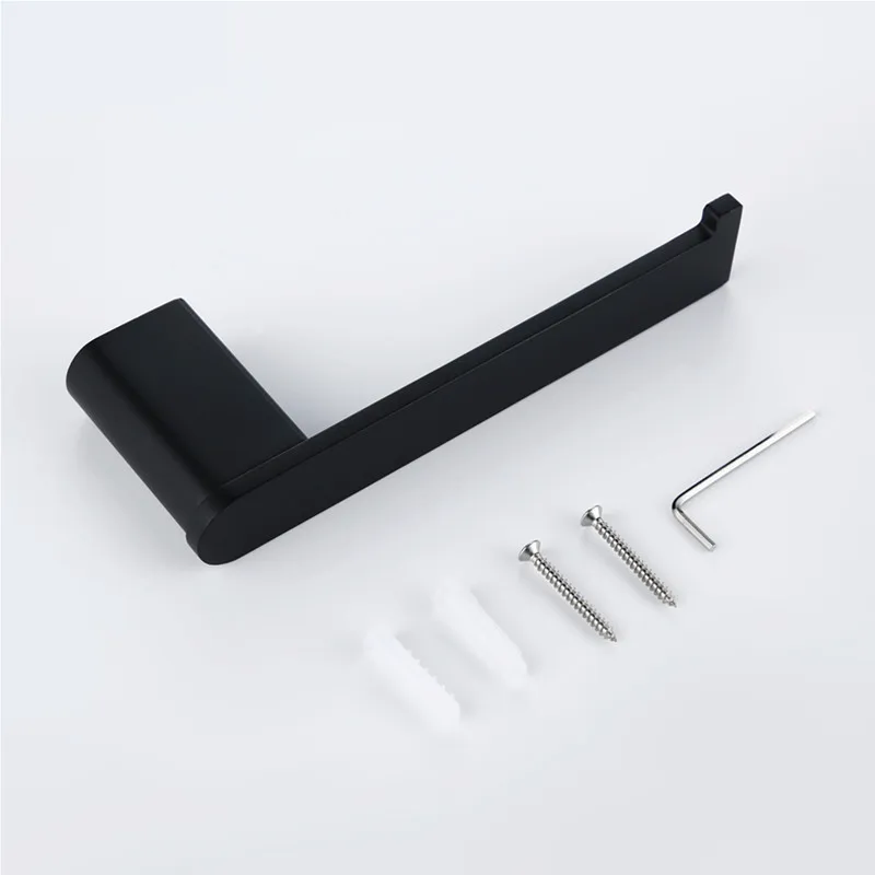 Single Bar Tissue Holder Hanging Rack Concise Wall Mounted Hotel Bathroom Fixture Stainless Steel Roll Paper Dispenser Shelf