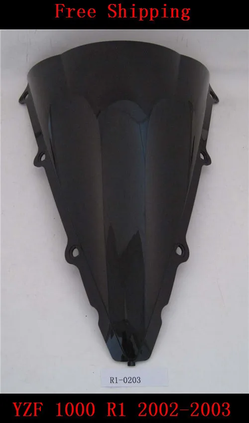 Для Yamaha YZF 1000 R1 2002-2003 YZF-R1 YZF R1000 мотоцикл двойной пузырь лобовое стекло черный