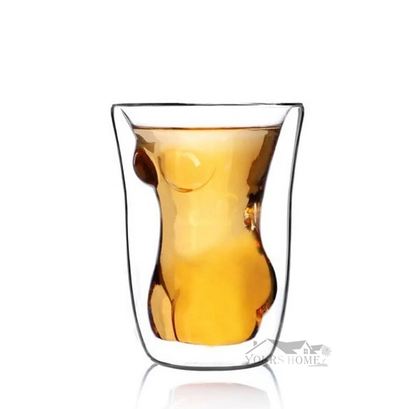 

1pcs 160ml Shot Glass Cocktail Beer Skull Glass Whiskey Sexy Vodka Shot Glass Drinking Ware for Home Office Drinkware Barware