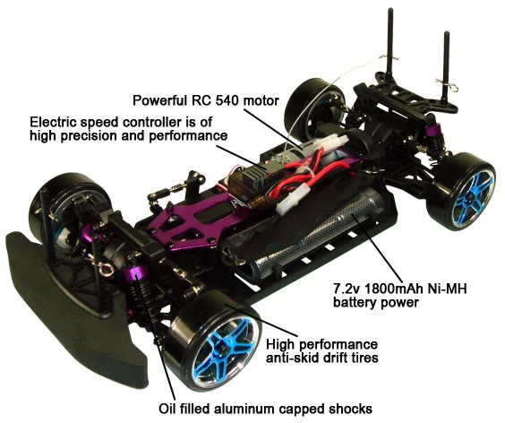 HSP 94123 Pro 1/10th scale 4WD electric on road drifting car p2