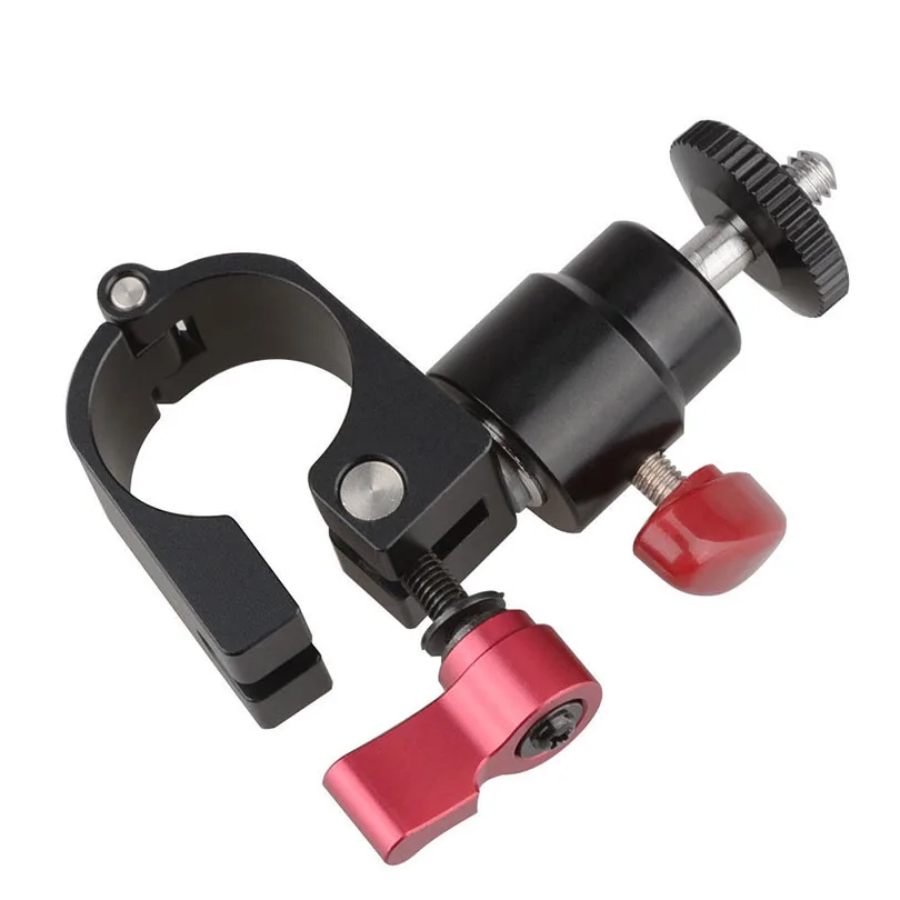 

CAMVATE 25mm Single Rod Clamp With 360° Swivel Ball Head & 1/4"-20 Thread Hole For Monitor,Video Light,Flash,Microphone Mounting