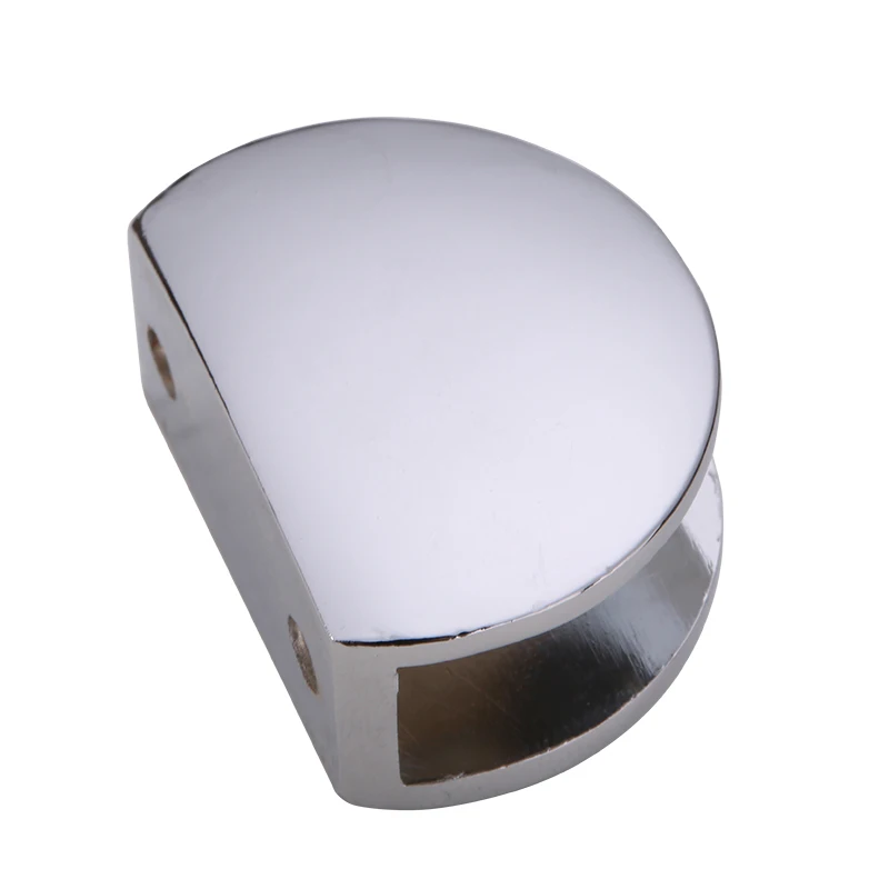 4 pcs Zinc Alloy Chrome 5-12 MM Shelf Support Heavy Duty Glass Shelf Clips
