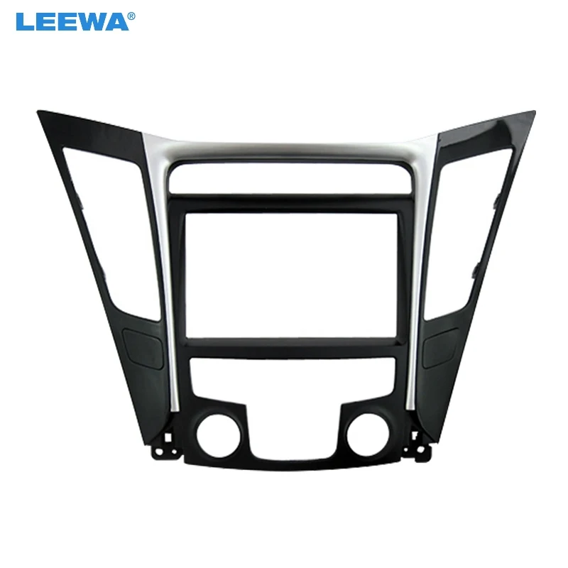 

LEEWA Car Refitting DVD Radio 2Din Fascia Frame for Hyundai Sonata YF(LHD & RHD) Stereo Face Panel Dash Trim Kit #CA5146