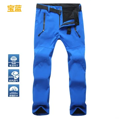 Trvlwego Camping Wander hose Winter Frau Männer Outdoor warme Soft shell wasserdichte Fleece wind dichte Trekking Skihose