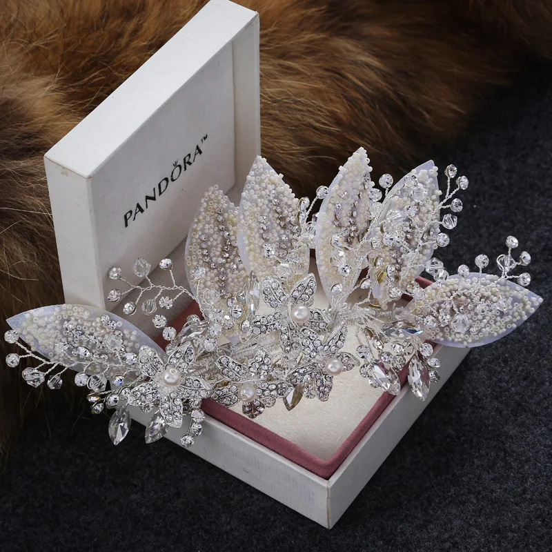 Crystal Wedding Hair Clip Hair Accessories Jewelry Ladies Hair  Accessoire Cheveux Bridal Tiaras Bijoux Hair Stick  for Women