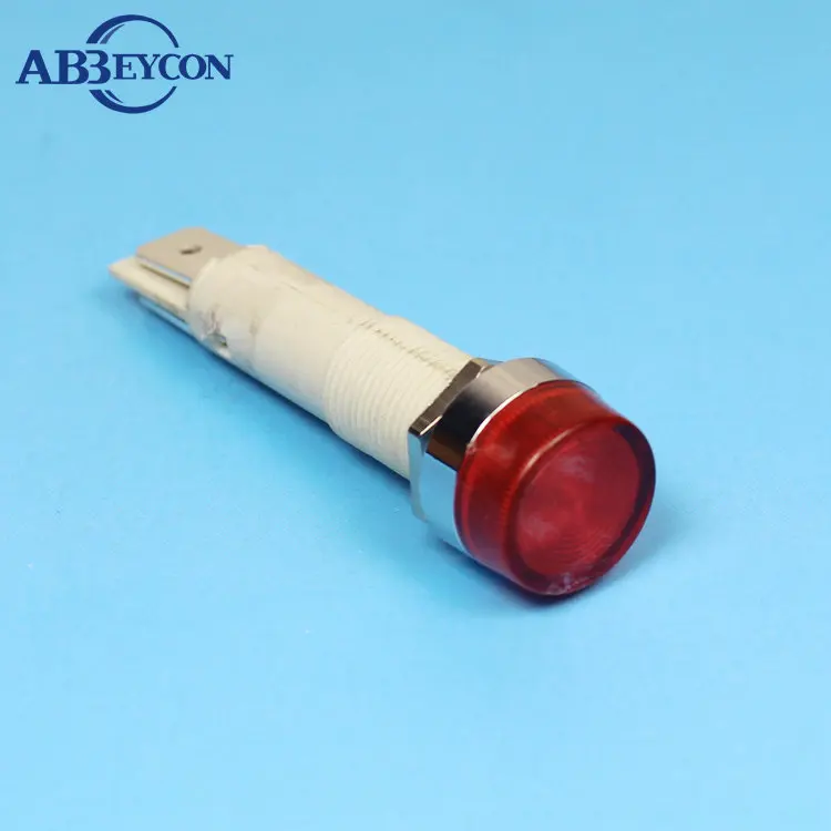 ZS36 red Dia 10mm long white body 24v indicator lamp