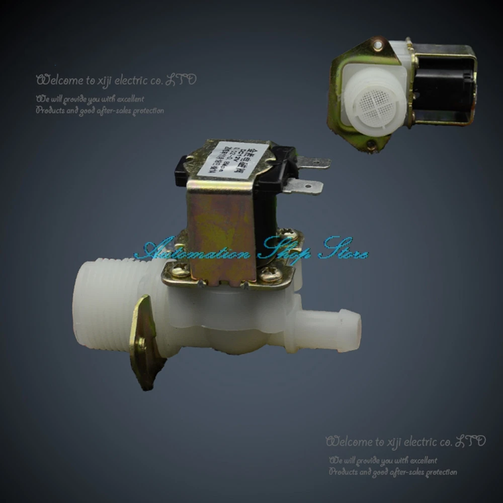 

Plastic Solenoid valve 3/4"-12mm solenoid water valve 12VDC 24VDC washing machine inlet water valve