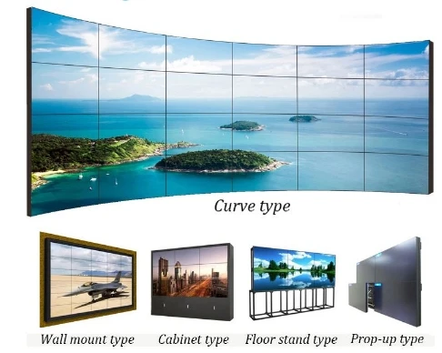 Hall Led lcd panel Programable computer pc Led Video Wall Xxx Vide0o Xx Led large big curve 3X3 display video wall