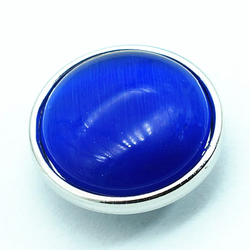 New NS0011 Fashion 10pcs mixed Colorful stone 18MM snap buttons fit DIY snap bracelets jewelry wholesale