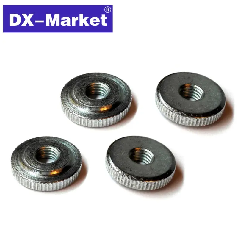 m5 Knurled nut ,100pcs , Knurled nuts m5 with collar, round height adjustment nut  ,B010