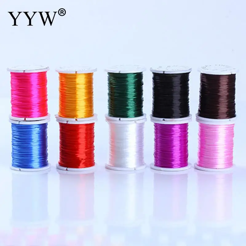 

Hot 10PCs/Lot 10m/PC 1mm Cord Crystal Thread Elastic Thread for DIY Necklace Bracelet Jewelry Making Accessories Fashion Jewelry