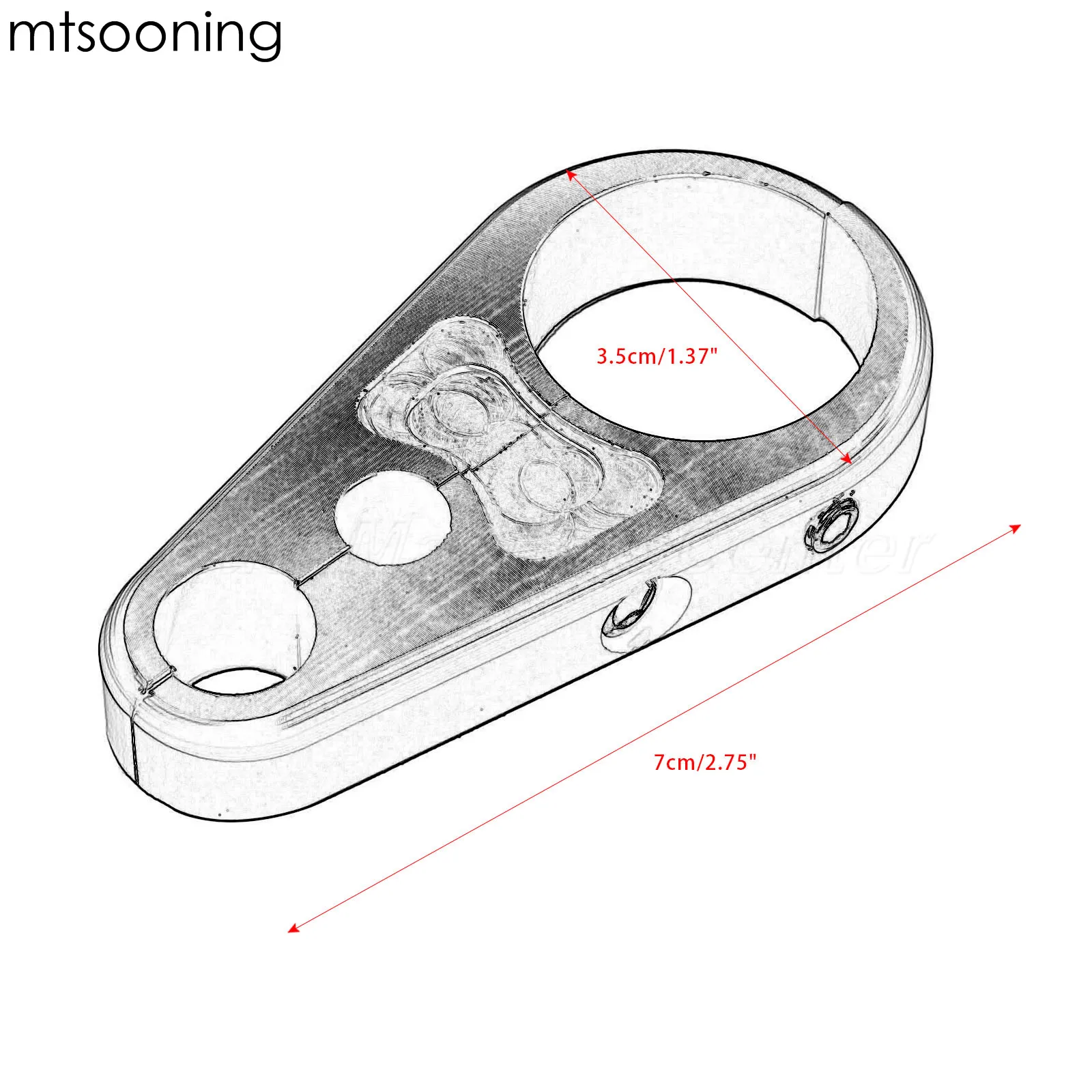 mtsooning Silver Refit Motorcycle Brake Clutch Cable Wire Clutches Oil Pipe Line Clamp Bracket Chrome Alloy