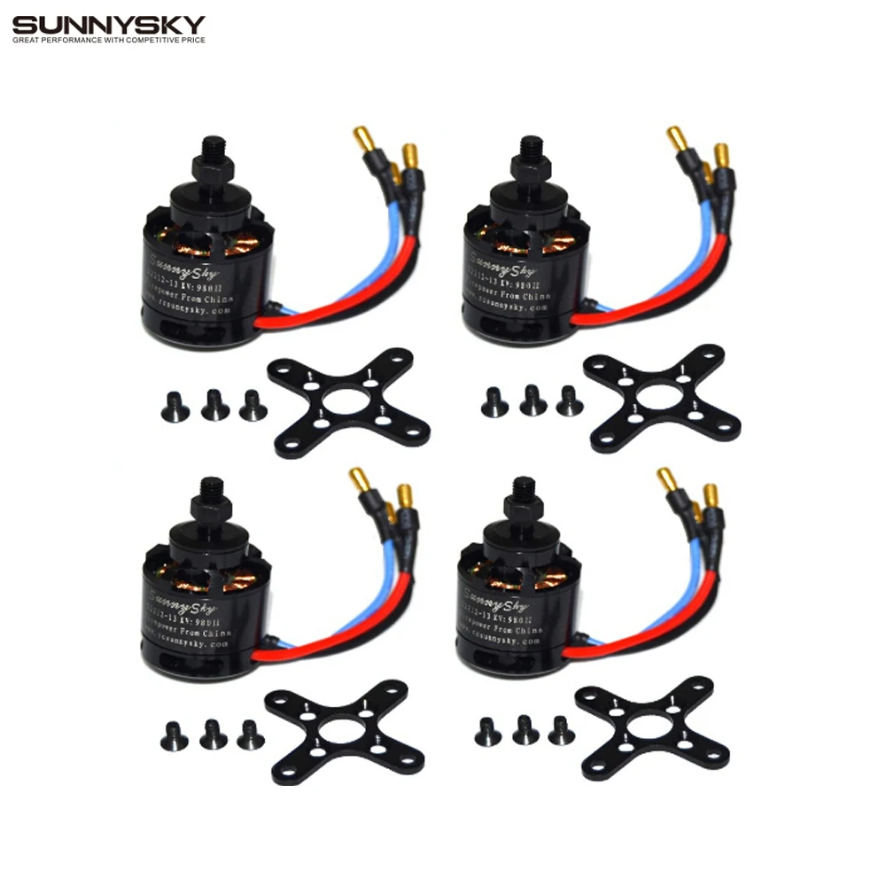 

4pcs/lot Sunnysky X2212 980KV KV1400/1250/2450 180W Brushless Motor For Multirotor Quadcopter Hexa Octa Wholesale