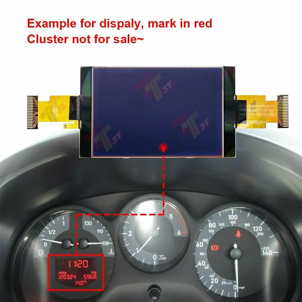 LCD Display FOR Seat Altea Leon Toledo Instrument Cluster Speedometer Pixel Fix