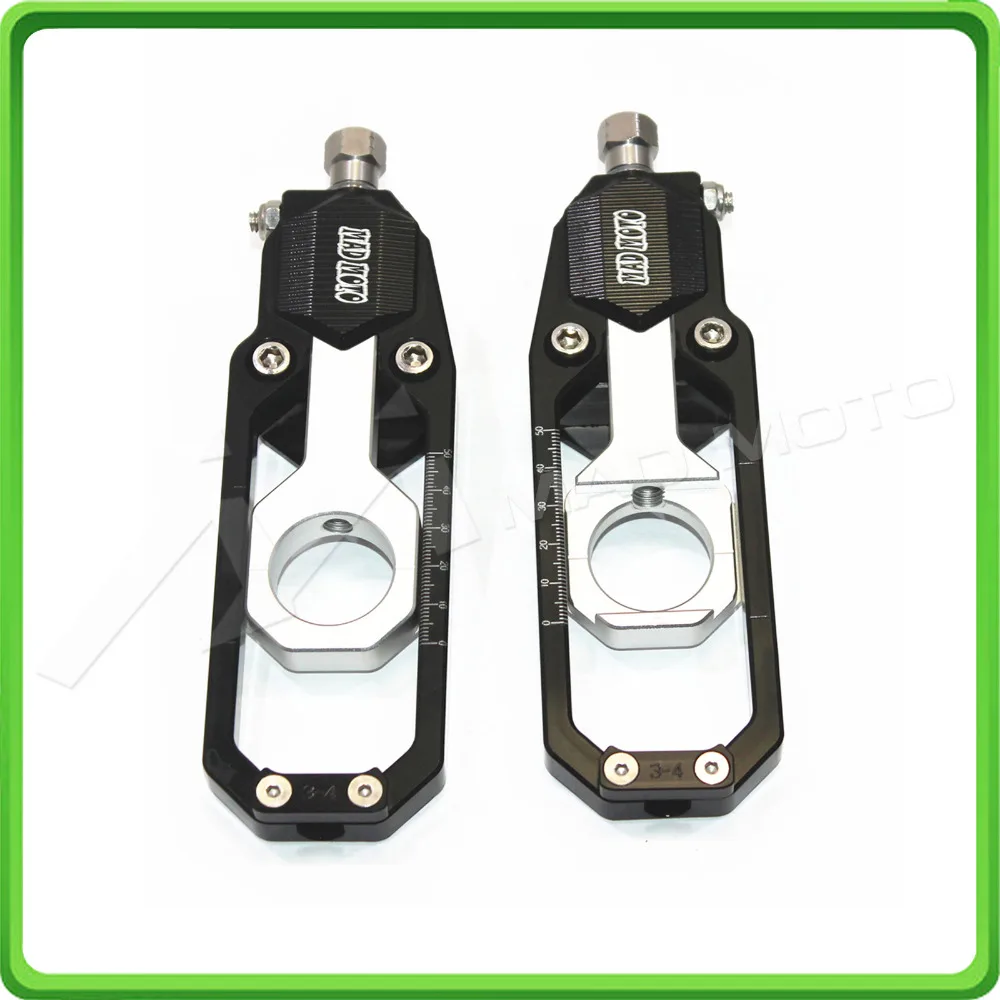 

Motorcycle Chain Tensioner Adjuster fit for SUZUKI GSXR600 GSXR750 GSX-R GSXR 600 / 750 2006 2007 2008 2009 2010 Black & Silver