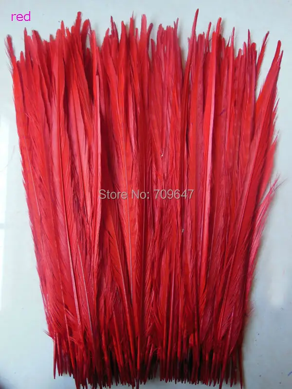 30Pcs/Lot!40-45cm Long Red  Ringneck Pheasant Tail Feathers,Natural Ringneck Tails,Natural Plumas Decorativas