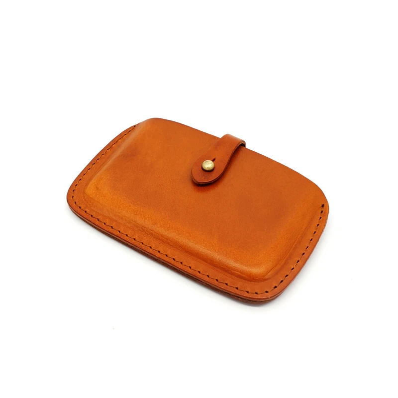 New Fashion Credit Card Wallets Men Genuine Leather Luxury Handmade Name/ID/Business Card Case Cowskin Retro Mini Purses Women