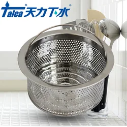 Talea 13.5cm Stainless Steel Kitchen Sink Strainer Waste Plug Drain Stopper Filter Basket Drain strainer inner basket bigger