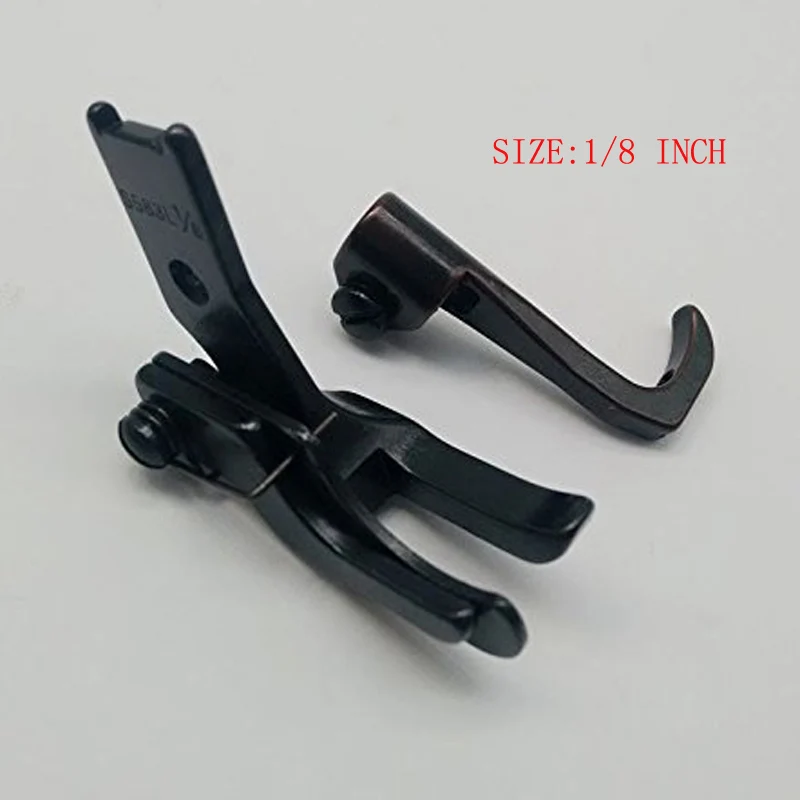 S585L industry sewing machine walking foot LEFT SPRING LOADED EDGE GUIDE  TOP STITCH FOOT' fits JUKI LU-1508 (1/4')