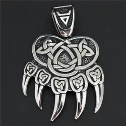 316L Edelstahl Schmuck Mann Bärenklaue Wikinger Stil Anhänger