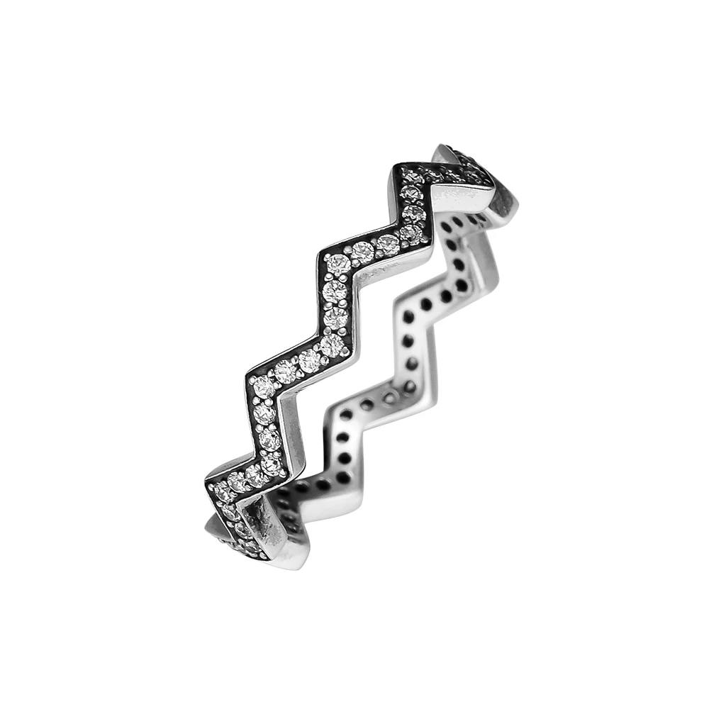 

Кольца из серебра 925 пробы оригинальный мерцающий зигзаг кольца для женщин ювелирные изделия делая модная одежда в европейском стиле кольца серебряные ювелирные изделия