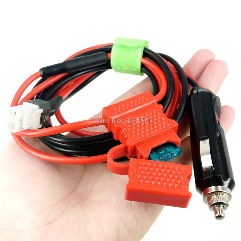 12V Power Cable Cord for Hytera Car Radio HYT MD780 MD650 Mobile Radio With Fuse Cigarette Lighter Plug