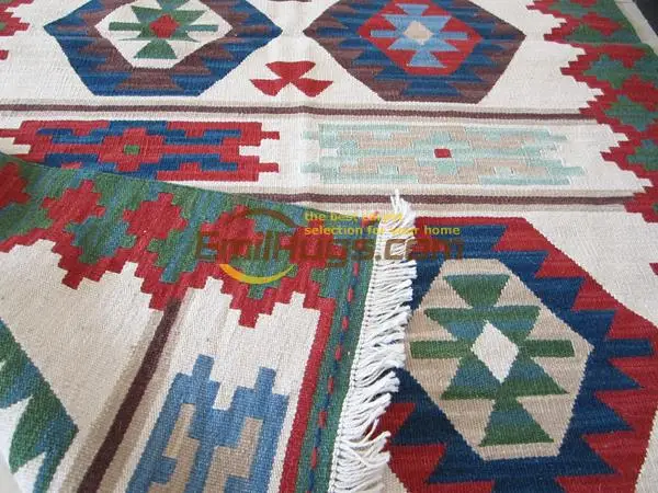 KILIM pure wool hand-woven carpet Turkish foreign national wind corridor carpet carpet bed blanket tapestries  gc149-10