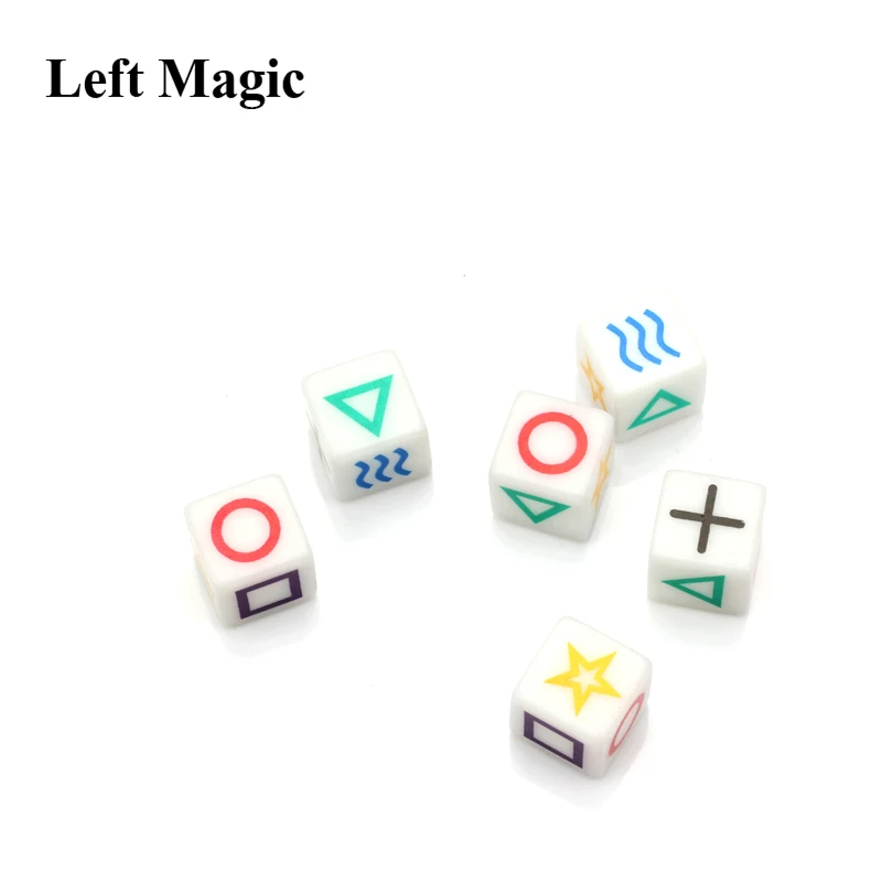 1pcs Magic Dice Magic Tricks Close Up Stage Props Iuuusion Accessary Emotion Mentalism Magician Magie Comedy Gimmick Kids Gift