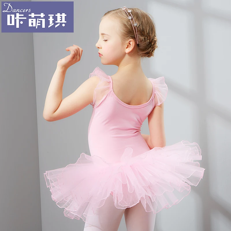 Children Gymnastics Children's Clothes Wear Suspenders Ballet Dress Costume New Girls Ballet Dancing Competition Suit B-3367