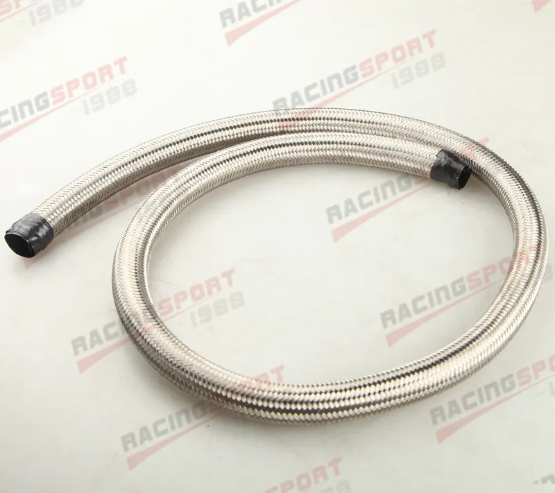 4 AN Braided Stainless Steel Fuel Line Hose 1500 PSI Per Foot