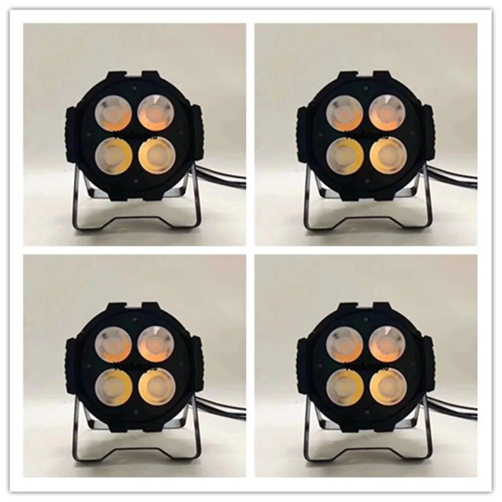 

4 pcs 2019 Popular Cheapest blinder light 4x50w warm white cool white TV studio led par can cob 200w