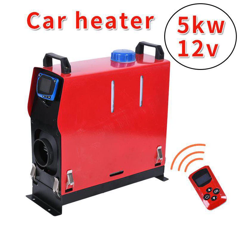 Car Parking Heater 5KW 12V Car Heater For Trucks Motor Homes Boats Bus LCD Screen key Switch Remote Control 1/4 Holes