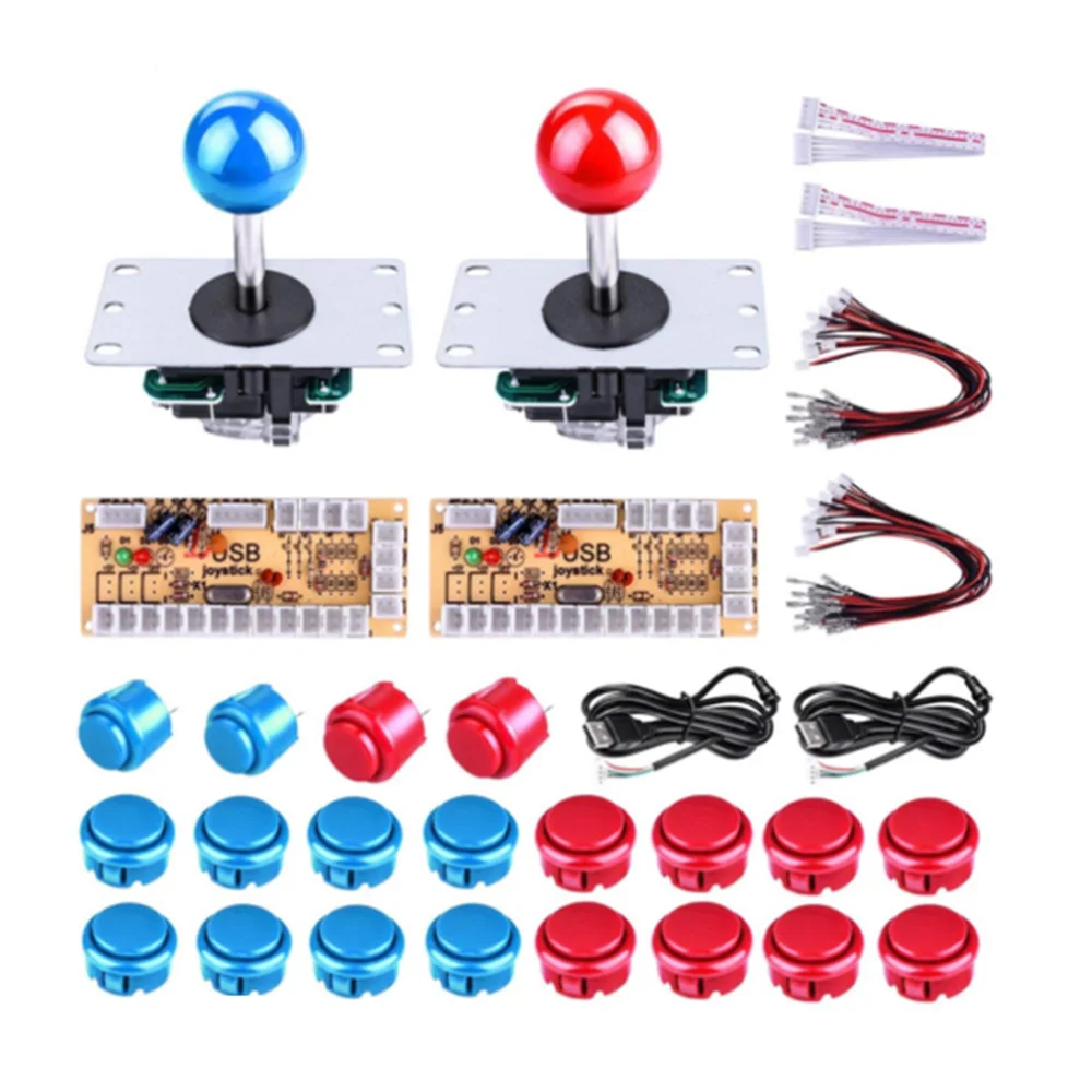 Arcade Joystick Switch DIY Kit Zero Delay Arcade USB Encoder To PC Arcade Sanwa Joystick + Sanwa Push Buttons For Arcade Mame