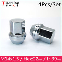 4PCS M14x1.5 Length 36mm Wheel Lug Nuts 22hex For Wheels / RIMS of Malibu Lacrosse ATS Enclave Camaro BUICK Chevrolet