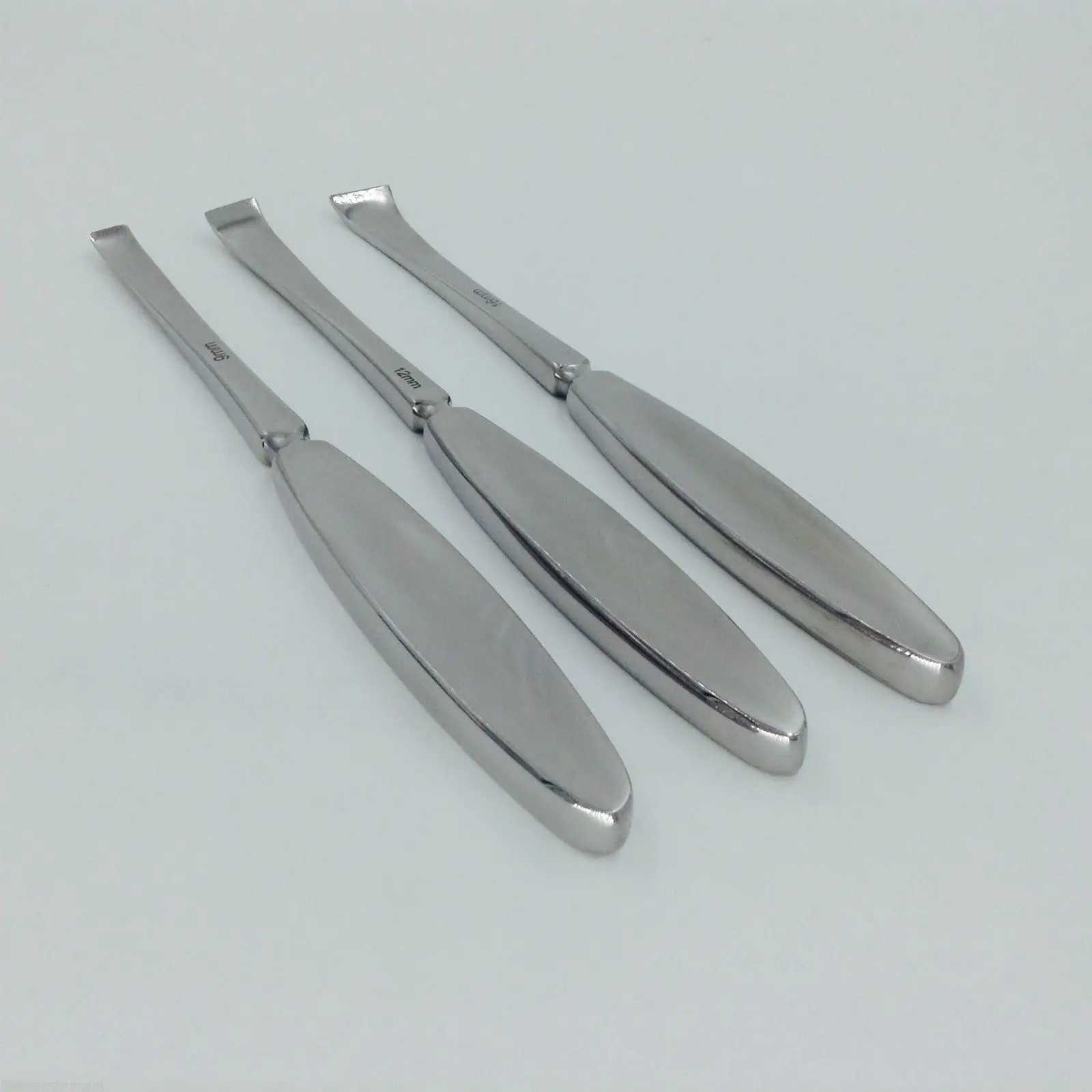 3pcs stainless steel Periosteal stripper Bone elevator sharp orthopedic Veterinary instruments