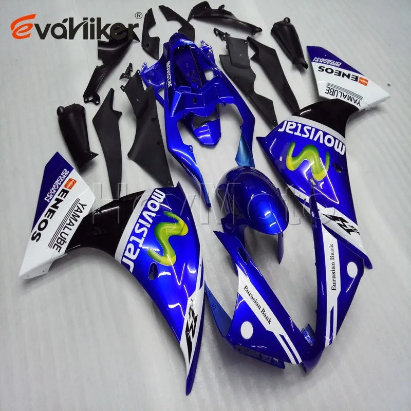 ABS Plastic fairing for YZFR1 2009 2010 2011 2010 white blue YZF R1 09 10 11 motorcycle panels Body Kit H2