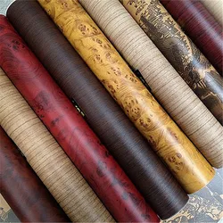 30x124cm Color Change Wood Grain Vinyl Film Furniture Wood Grain Textured Decal Car Internal Self-adhesive Sticker Car Styling