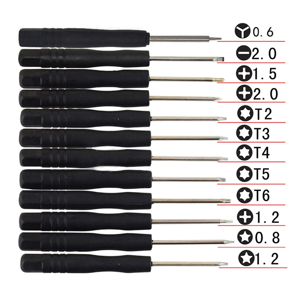 12Pcs Mini Magnetic Screwdriver Set for iPhone Samsung HUAWEI Phone FIX PAD Tablet PC