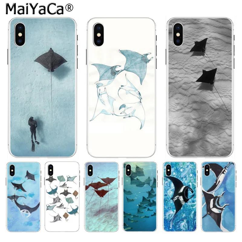 MaiYaCa Animal manta ray phone for iphone 13 SE 2020 11 pro 8 7 66S Plus X 10 5S SE XS XR XS MAX Coque Shell