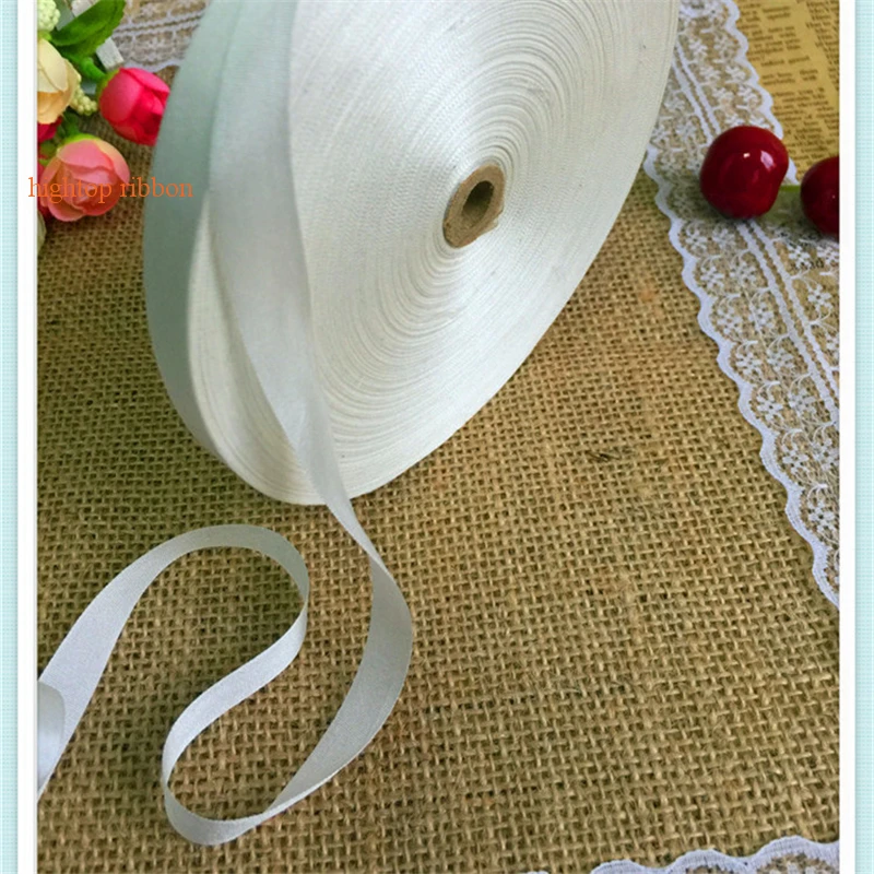 undyed Pure Silk Ribbon for Embroidery and Handcraft Project, Costume Accessory,White, Genuine, Free Shipping, 10mm 15mm size