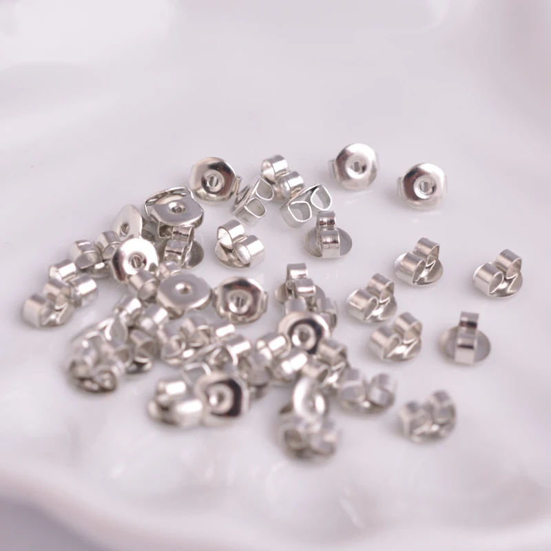 200pcs 5mm Ear Nut Clutch Earring Backs Stoppers DIY Jewelry  Findings Wholesale