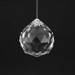 10pcs 30mm/40mm Clear Crystal Faceted Ball Glass Paperweight Fengshui Crafts Natural Stone for Home Hotel DIY Decoration