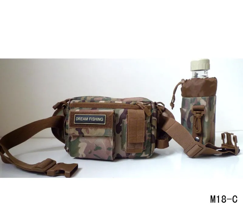 Bolsa de Pierna M18 Pesca – Nylon 2000D Compartimentos Cañas