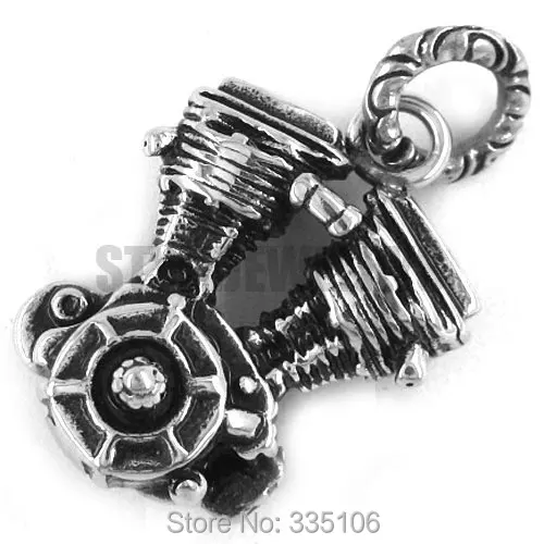 Free shipping! Heavy Motorcycles Engine Pendant Stainless Steel Jewelry Retro Motor Biker Pendant SJP330100