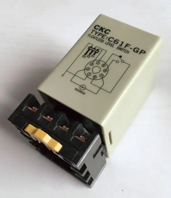 Wody kontroler poziomu C61F-GP poziomu z podstawą 1NO 1NC 8PIN 5A 250VAC 50/60Hz