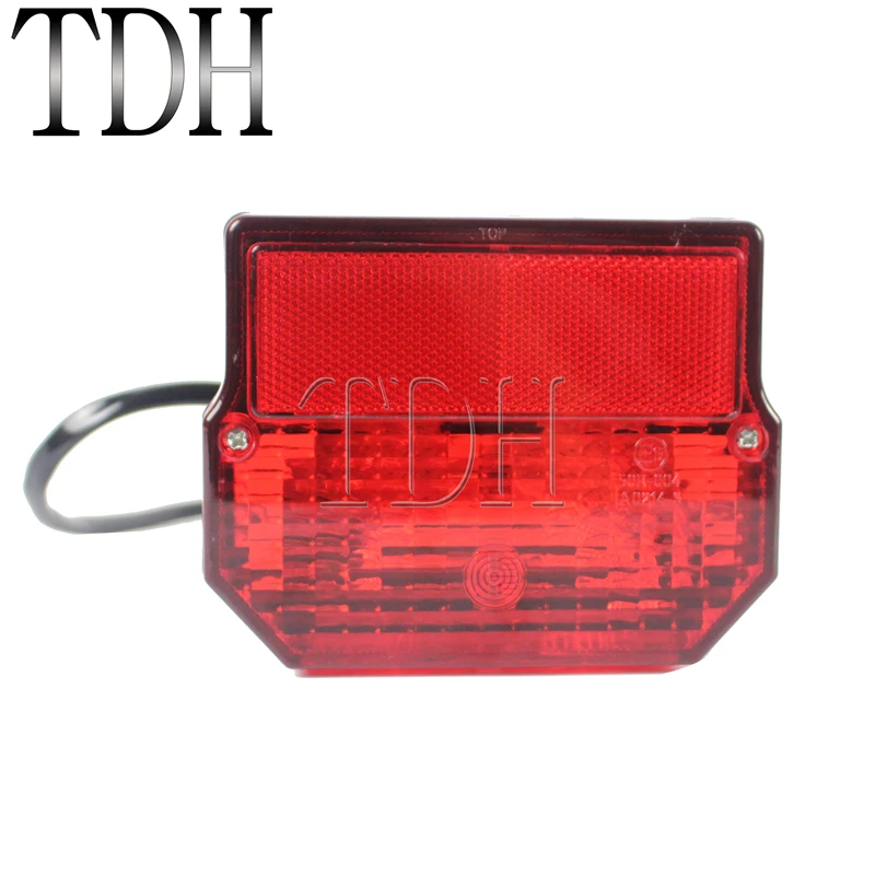 Motorcycle Taillight Integrated Reflector License Plate Lamp For MZ ETZ 150 250 251 301 SUZUKI TS 125 150 250 Simson SR50 S51