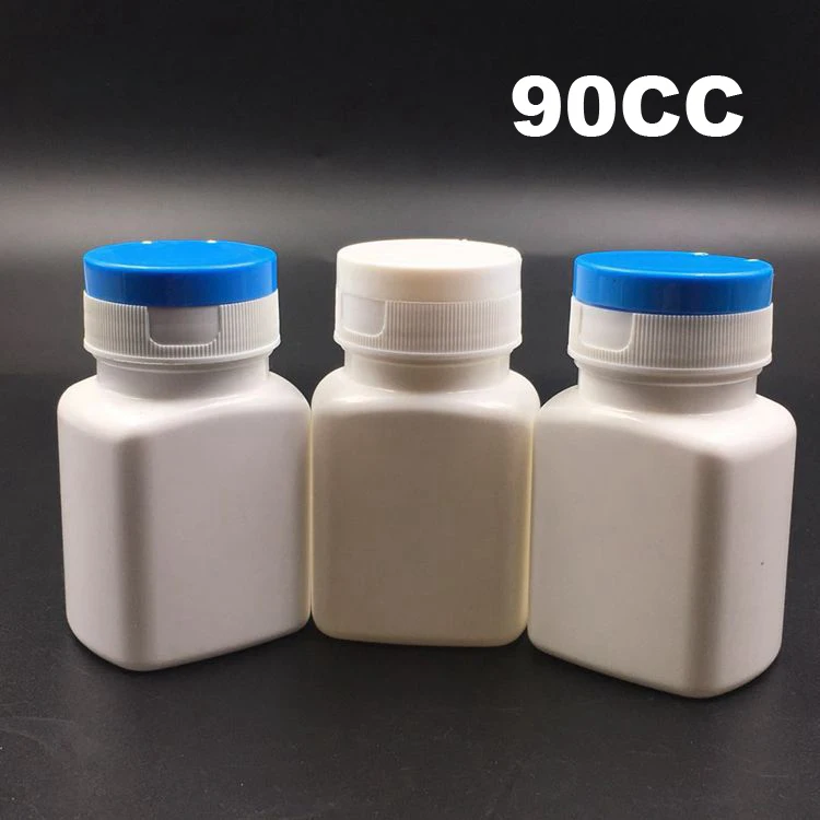 

100pcs 90CC White Color HDPE Flip Medicine Bottles,Capsules/Pills/Powder/Vitamin Plastic Bottles 90ml Flip Caps