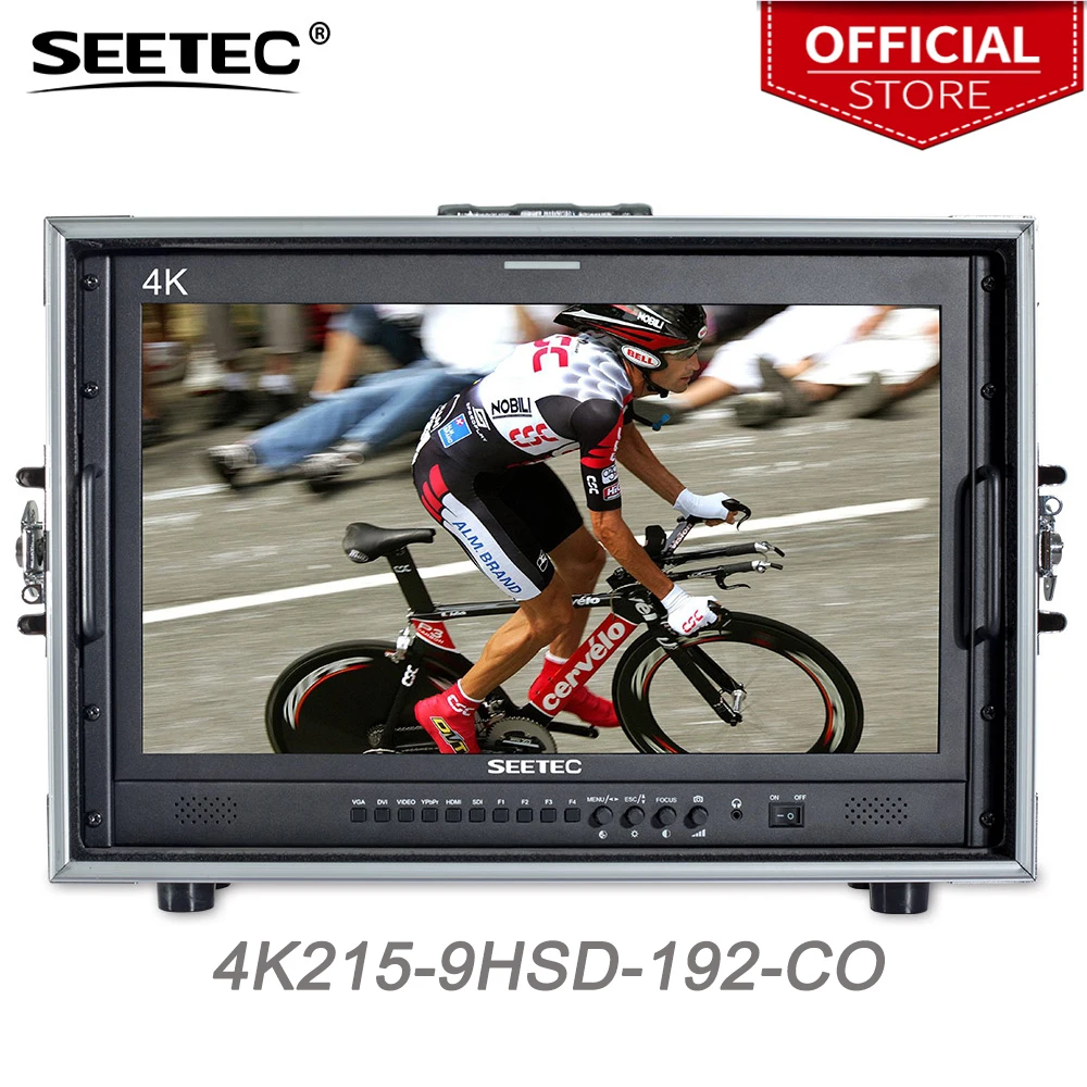 Seetec 4K215-9HSD-192-CO 21.5 Inch IPS FHD Broadcast Monitor 3G-SDI 4K HDMI Carry-on LCD Monitor for Director CCTV Monitoring