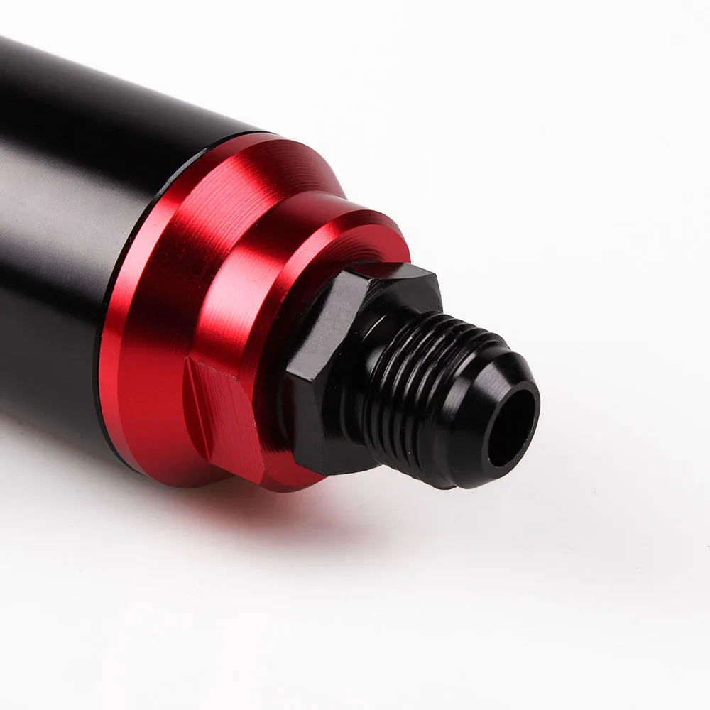 Rastp-neue 44mm 60 Mikron/50mm 100 Mikron Racing Inline Kraftstoff filter Aluminium mit Halterung mit an10 an8 an6 Armaturen Adapter – Detail 13